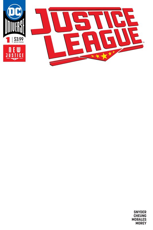 Justice League #1  Blank  - *Variant*