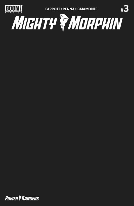 Mighty Morphin #3 Cvr C Black Blank Sketch - *Variant*